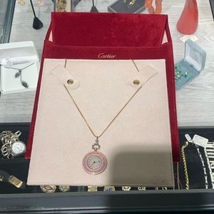 Cartier Vintage mechanical pocket watch necklace